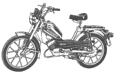 Zndapp-Schaltplan Typ 447-021 ZB22